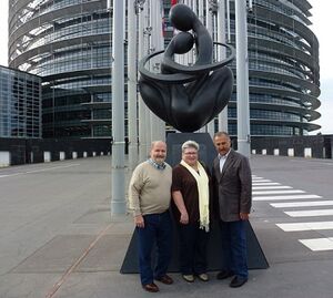 v. l. Hartmut u. Maria Manske, Musa Kirbas