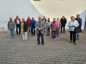 Bezirksvorsitzender Hartmut Manske mit den Vertretern der SPD Senioren-AG Dingolfing – Landau / Rottal-Inn